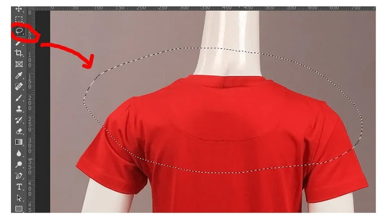 Backside portion of Ghost Mannequin