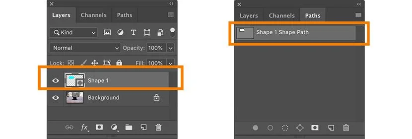 Create a shape using the Pen Tool
