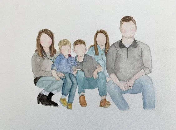 Family Faceless Image Examples
