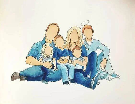 Family Faceless Image