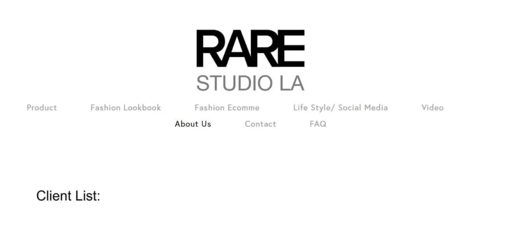 RARE Studio LA, eCommerce Photography Studio