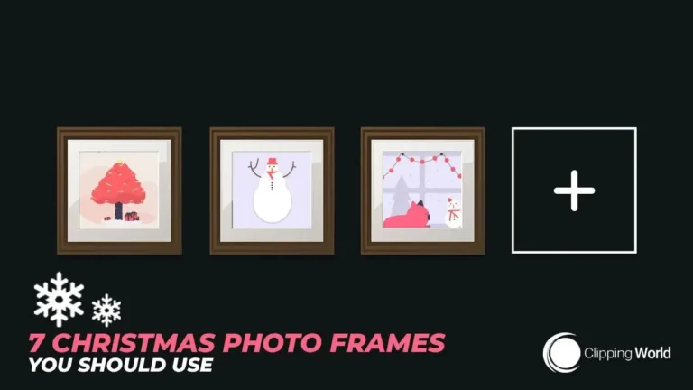 Christmas photo banner frames
