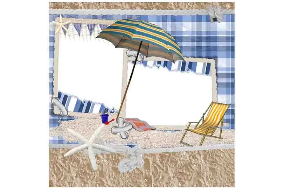 beach photo frame
