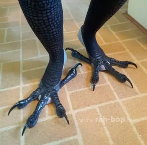 bird talon costume feet scary ugly shoes