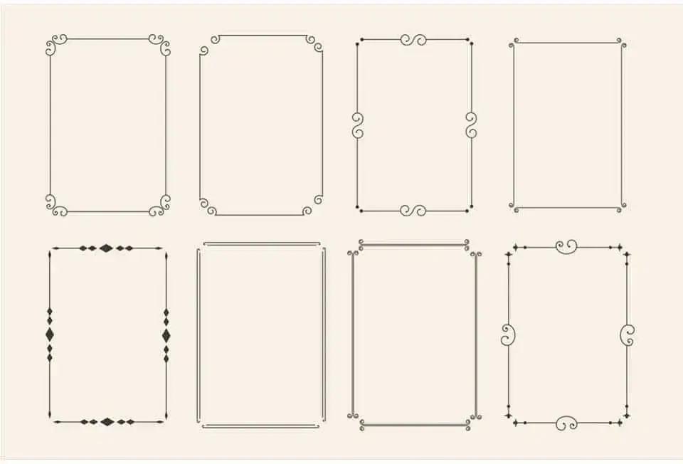 classic ornaments frame