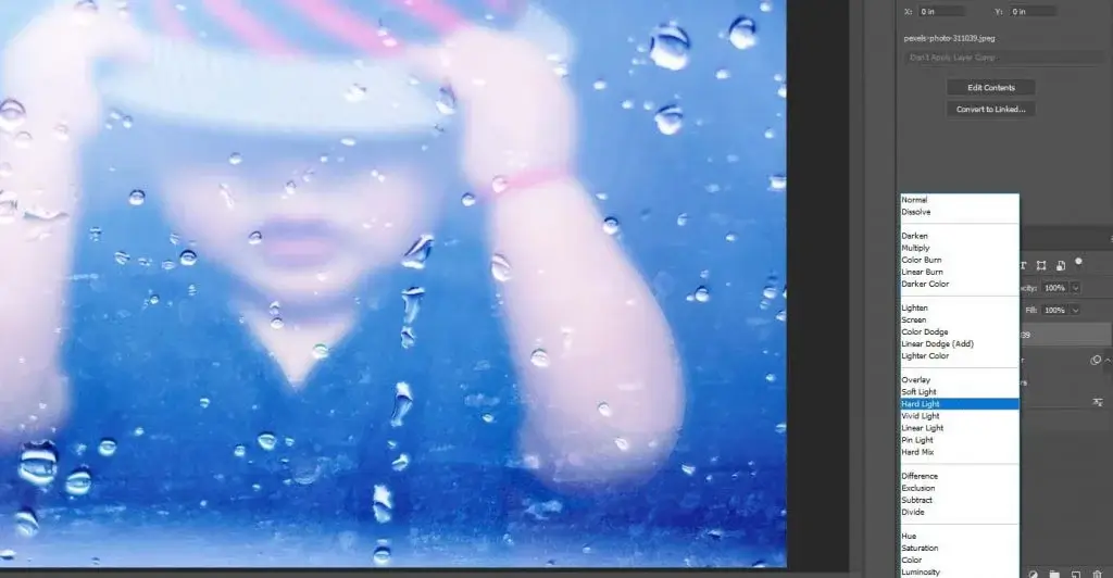 change the blend mode to ‘hard light’