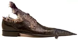 crocodile shaped weird fashion shoe
