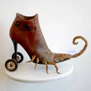 scorpion heel shoe by costa magarakis