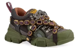 green flashtrek bulky ugly sneaker
