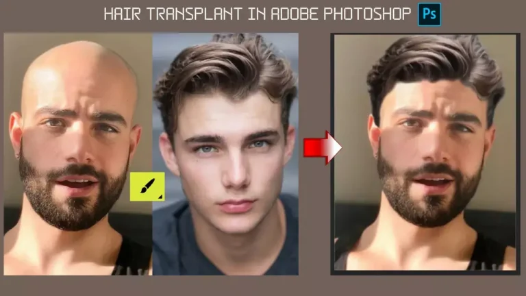 hair transplant in adobe photoshop