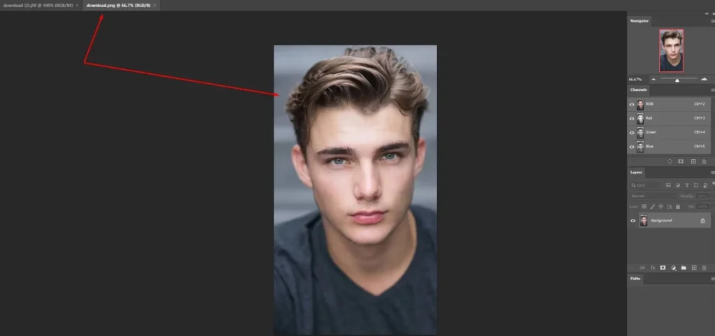 person who has hair