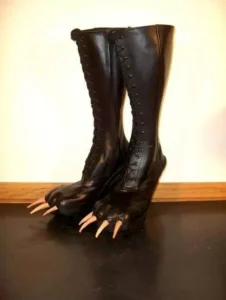 claw paw scary heel shoe