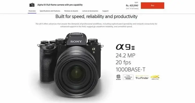 Sony Alpha A9 II