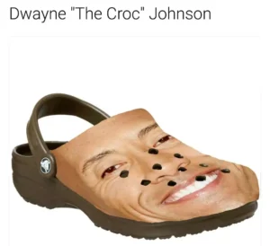 dwayne face meme ugly shoe design