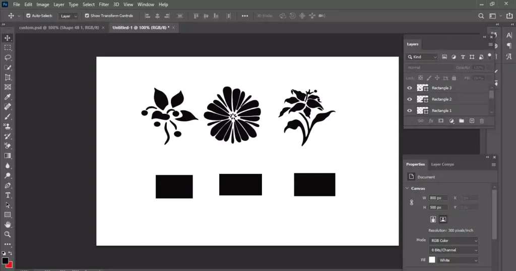 Custom Shape Photoshop