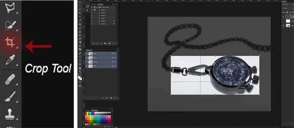 crop tool in adobe photoshop cs6
