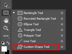 custom shape tool for snowflake shape