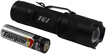 Helotex VG1 CREE LED Adjustable Focus AA Zoom Flashlight