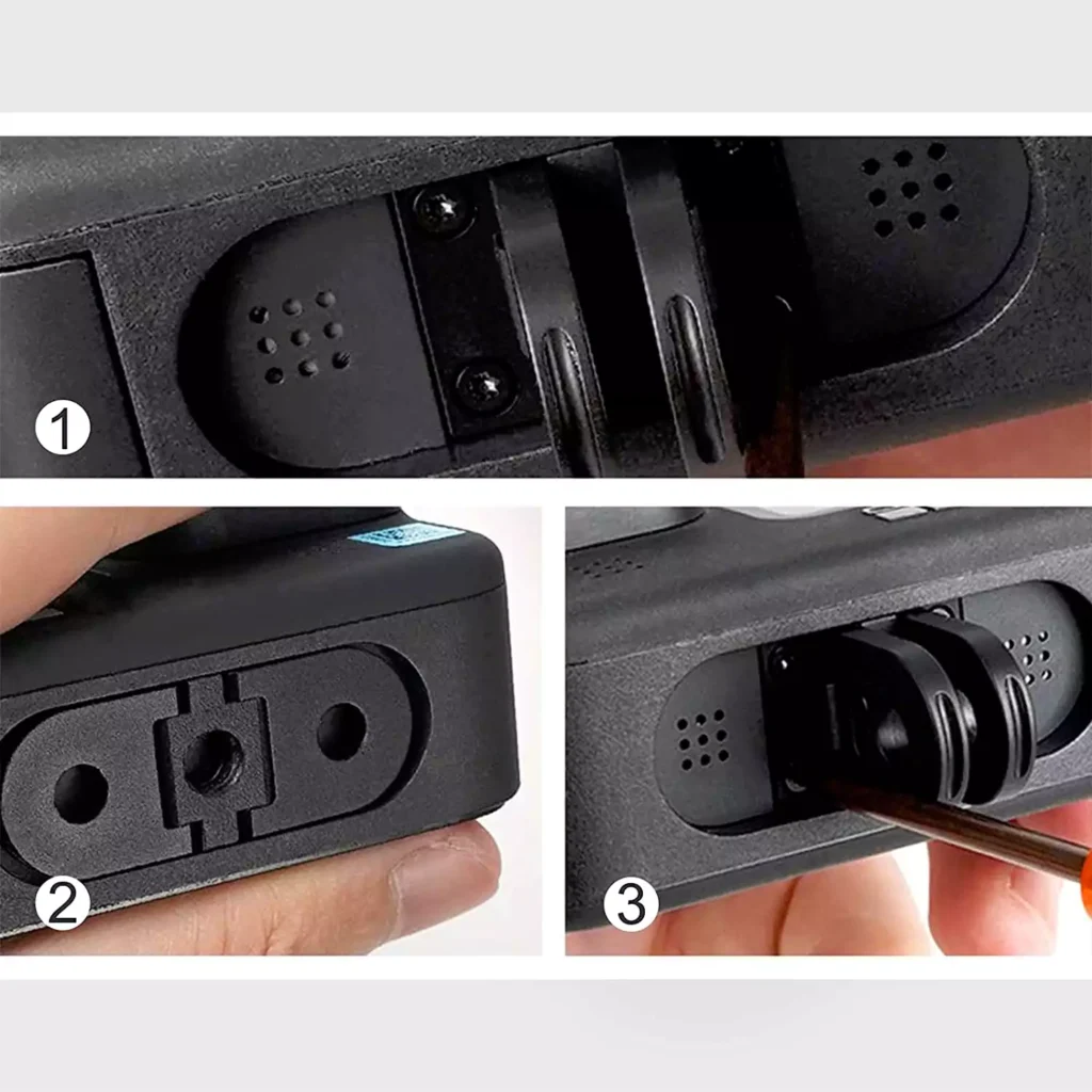 HSU Replacement Folding Fingers and Mini Carrying Case for GoPro