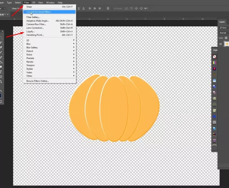 liquefy all the layers