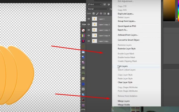 merge the layer