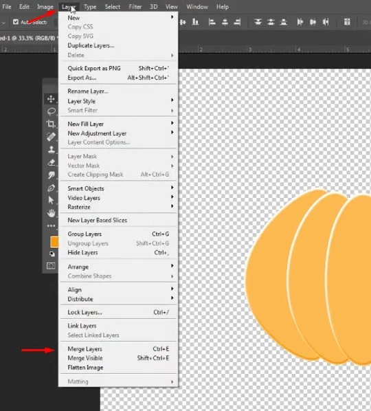 merge the layer