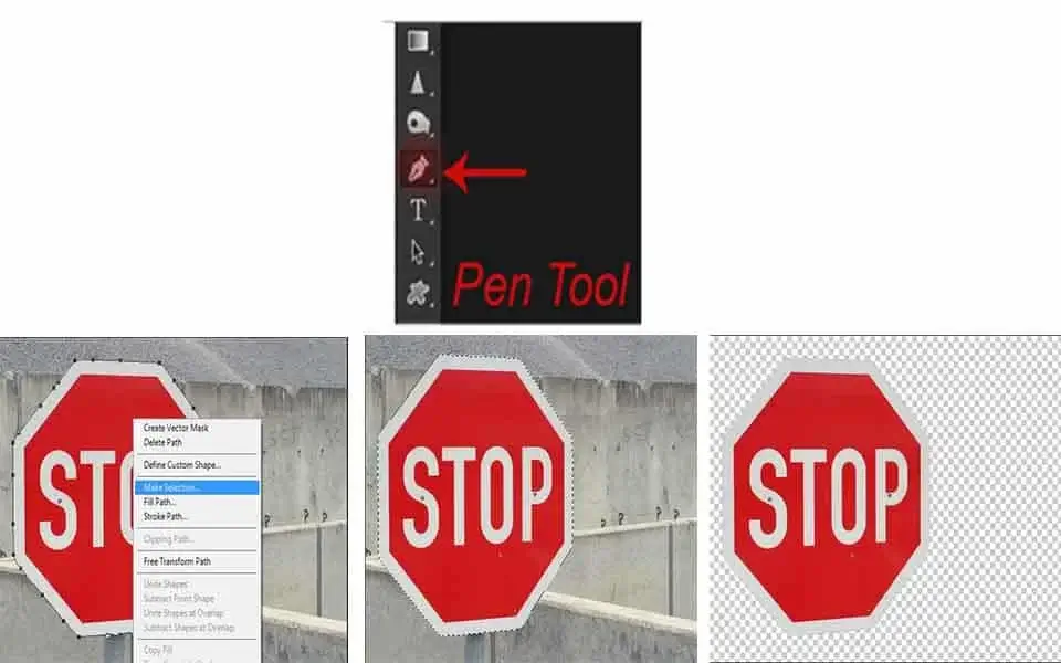 pen tool in adobe photoshop
