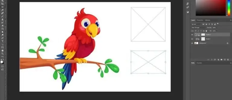 how to crop a single layer in photoshop