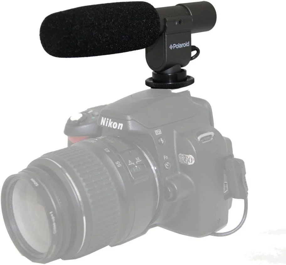 Polaroid Professional Grade Digital DSLR and Camcorder Microphone