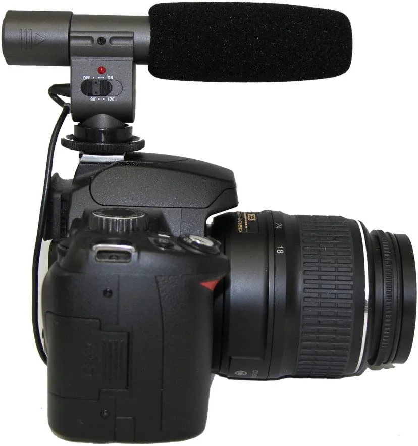 Polaroid Professional Grade Digital DSLR and Camcorder Microphone