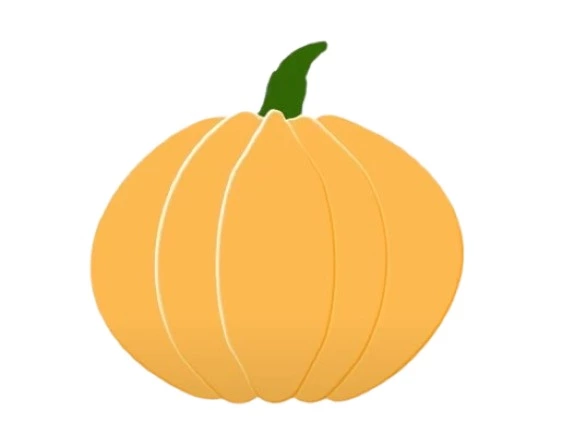 pumpkin drawing in photoshop final output