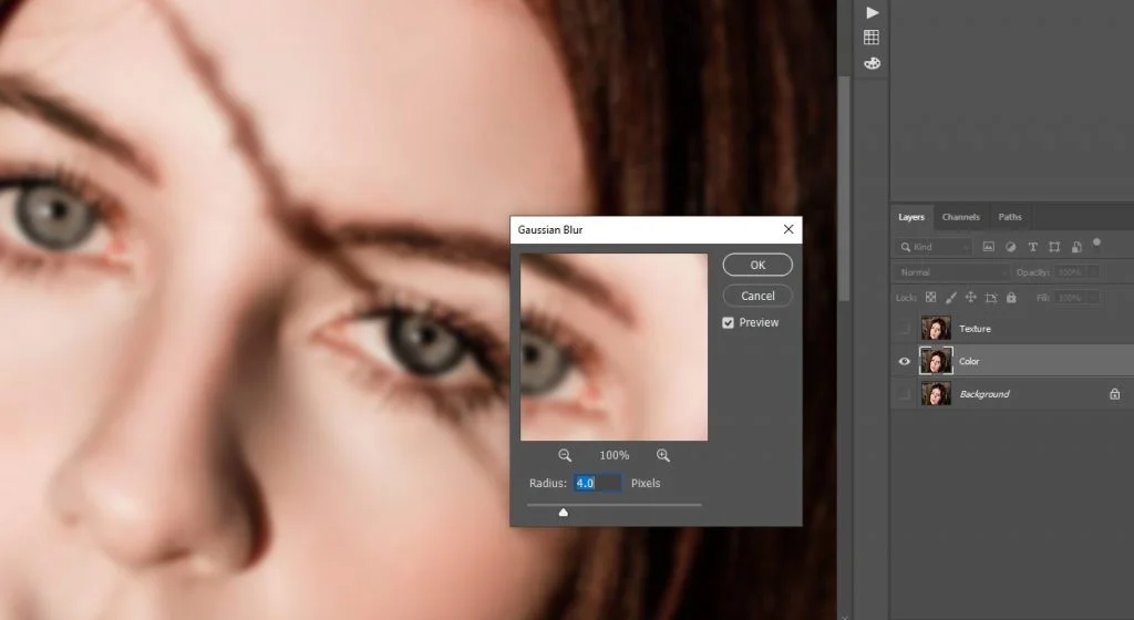 Adding Gaussian Blur