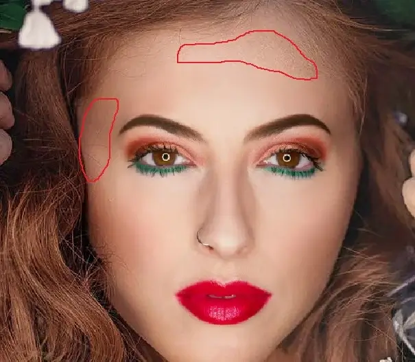 retouch for the matching face