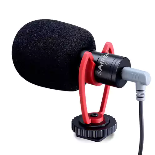 SAIREN VM-Q1 Vlog Video Microphone, Action Camera Microphone Attachment
