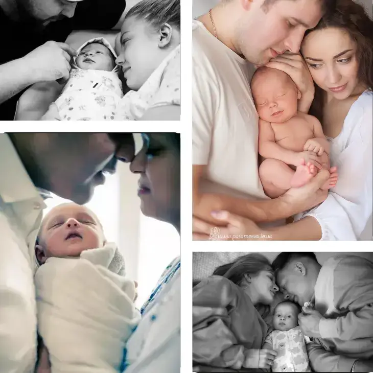 the triangle loves of newborn photography