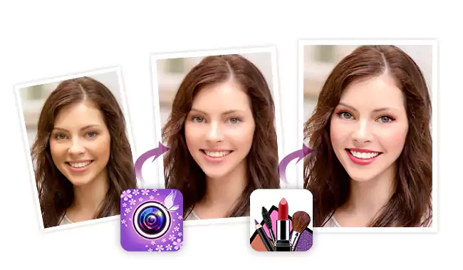 youcam makeup app, selfie editor online