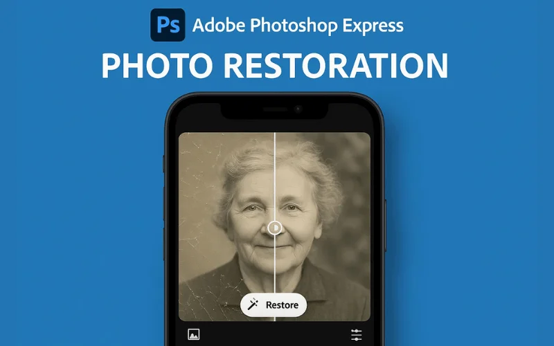 how to restore photos in adobe photoshop express