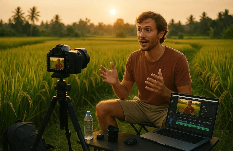 travel vlogger