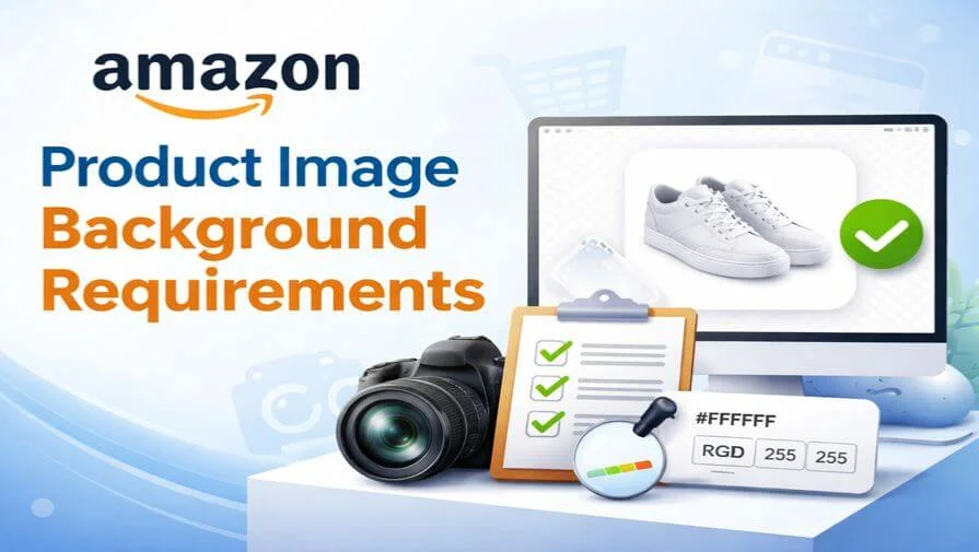 Amazon product image with pure white background meeting marketplace requirements