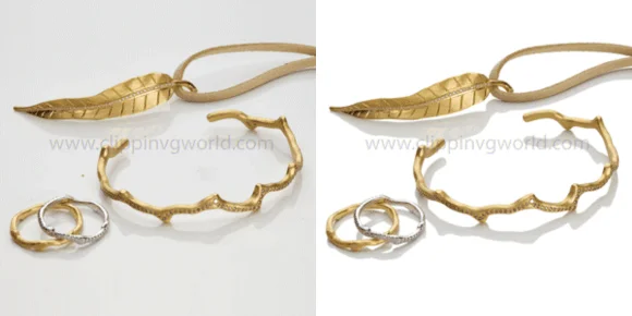 Gold Jewelry Retouching Before After Image
