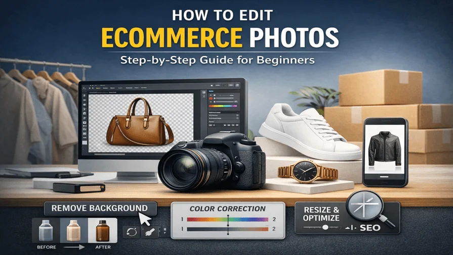 how to edit ecommerce photos step by step