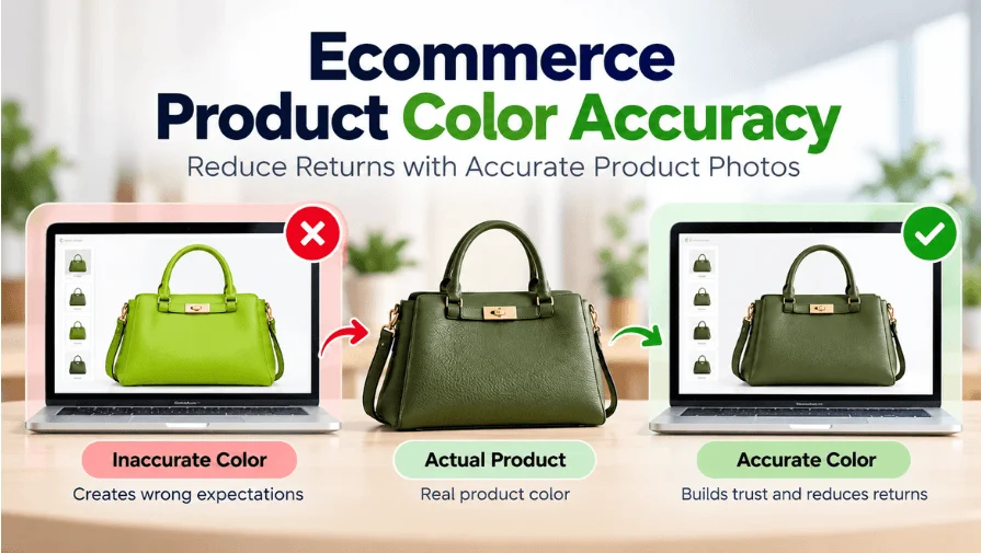 Ecommerce product color accuracy for accurate product photos