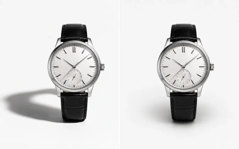 Inconsistent shadows in product photography editing