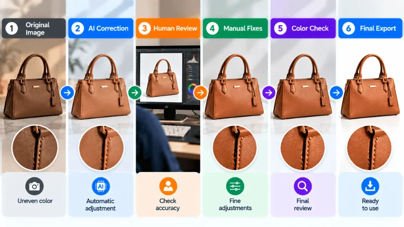 AI and professional color correction workflow from correction to final export