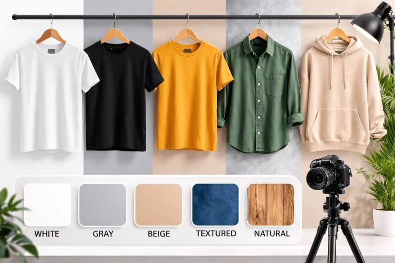 white background clothing product photography for ecommerce