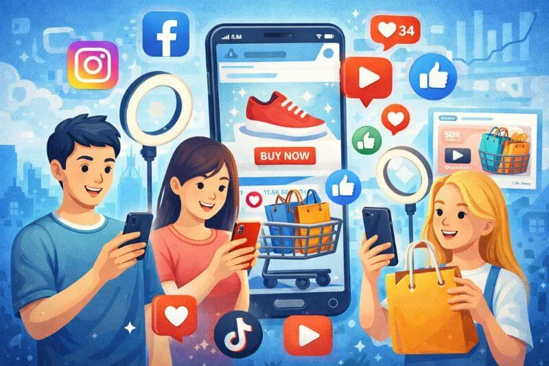 social media marketing for ecommerce store instagram tiktok ads example