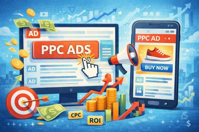 ppc ads ecommerce google ads facebook ads campaign example