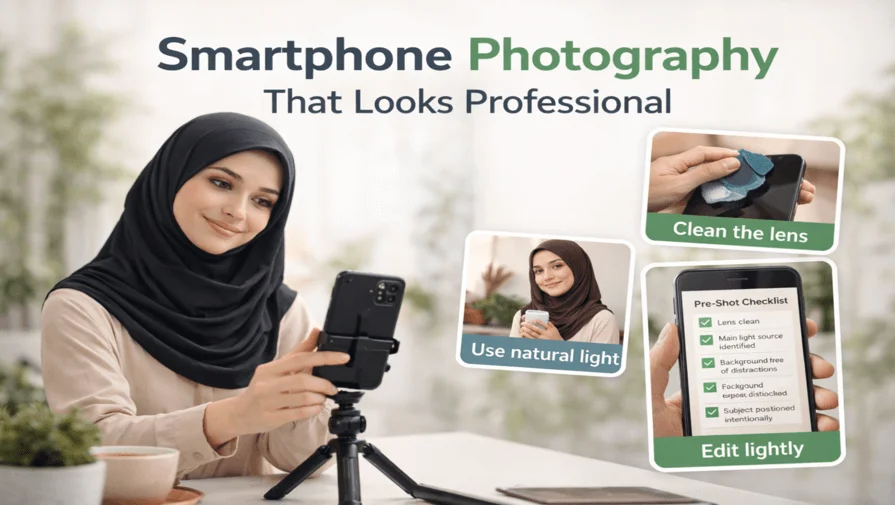 smartphone photography that looks professional using natural light and simple techniques