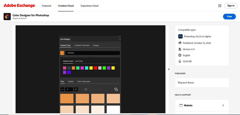 Color Designer for Photoshop