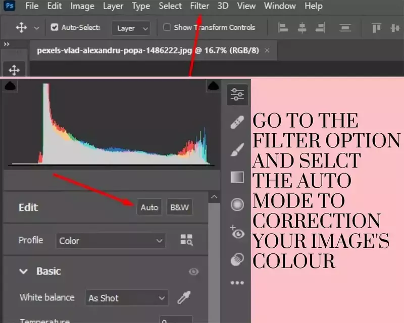 Adjust Colors in The Image